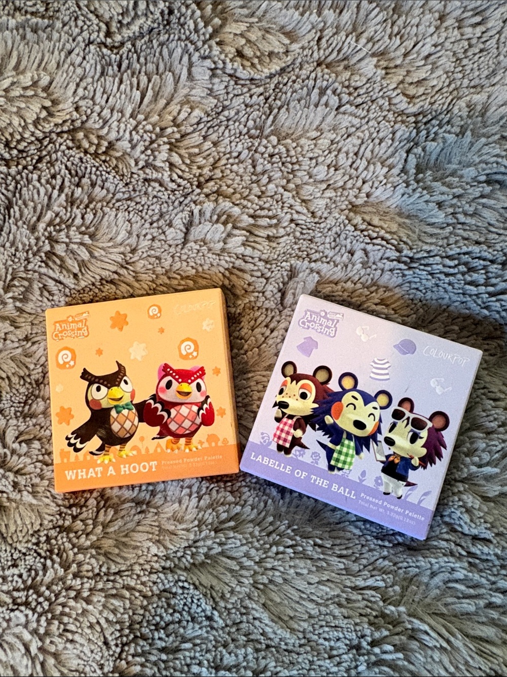 Colourpop Animal Crossing  'What a Hoot' & ‘Labelle of the Ball’ Eyeshadow Set